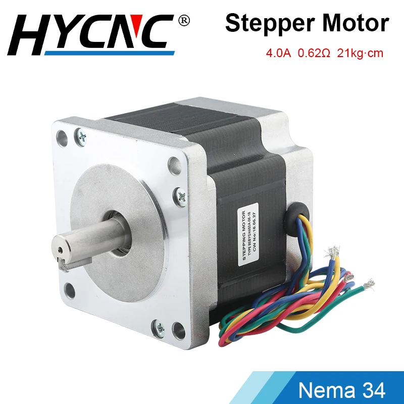Nema 34 Stepper Motor 2เฟส4.0A 4-Lead 85BYGH450A แรงบิดสูง CNC ไดรฟ์มอเตอร์,router เครื่องกัด3D เครื่องพิมพ์