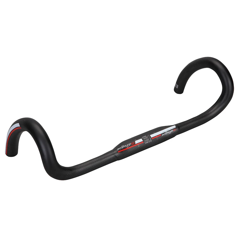 Руль для шоссейного велосипеда матовый черный руль с изогнутыми канавками 3K 31