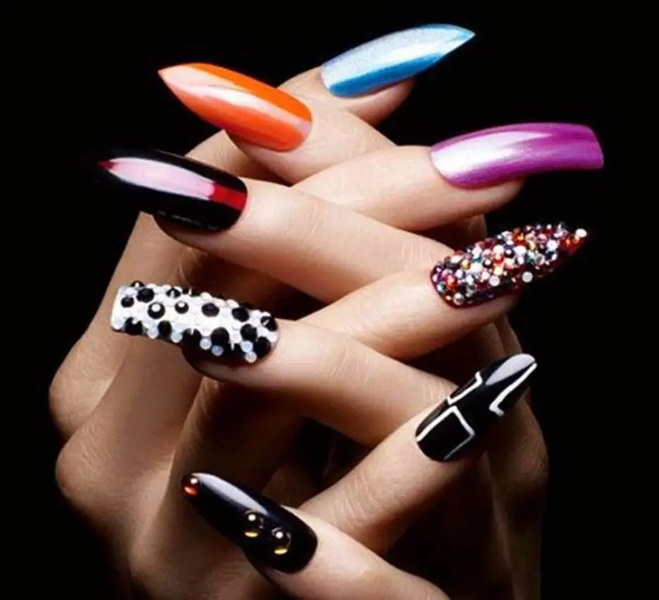 

Blue ZOO 504Pcs Natural Clear Half Acrylic UV Gel Manicure French False Nails Tips With Box