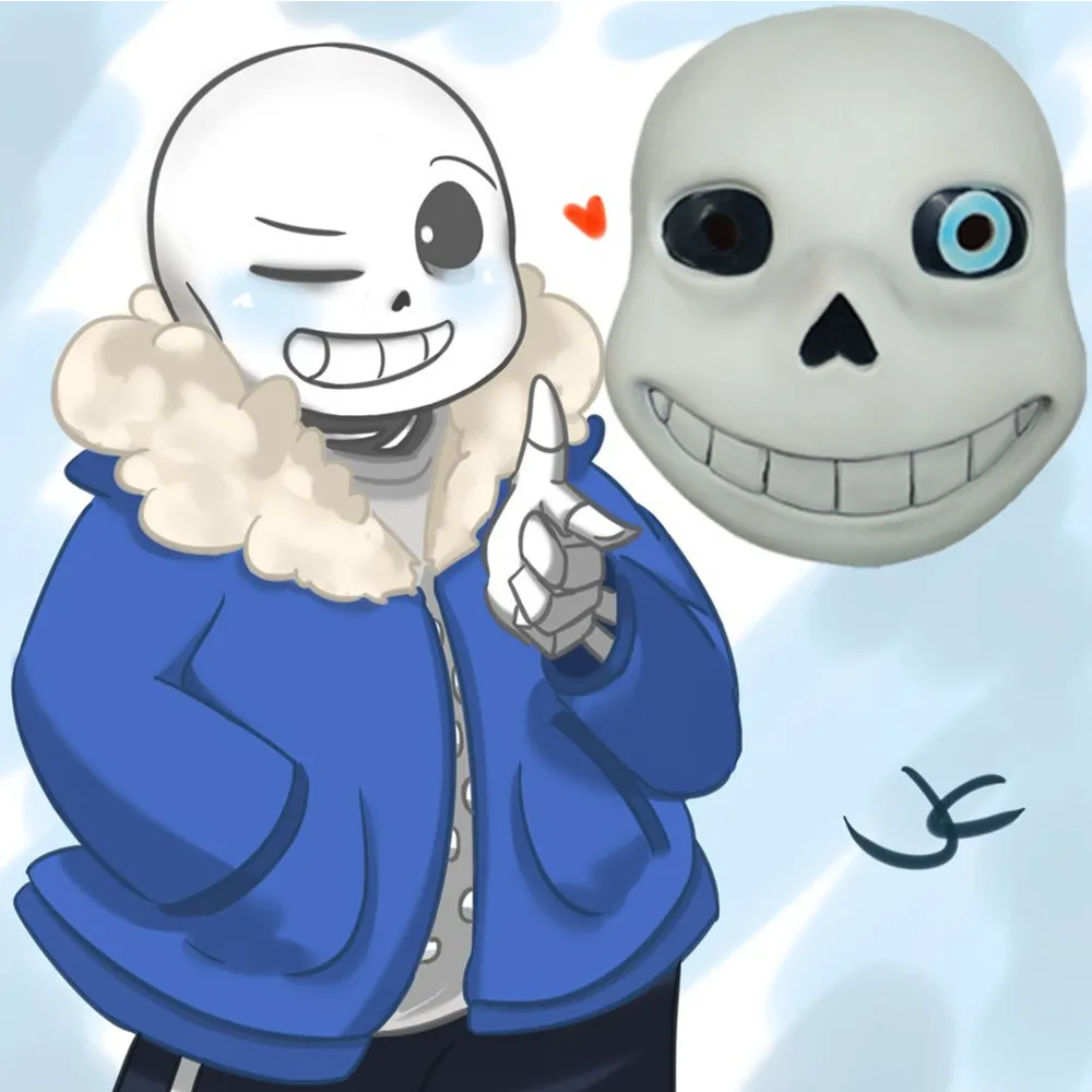 Маска для косплея по мотивам игры undertale sans светящиеся маски папируса детей и