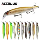 ALLBLUE MOHIST 130F Джеркбейт рыболовные приманки 130 мм 20 г быстрого плавающий воблер (Wobbler) дайвинг с неглубоким погружением, блесна, приманка для щуки рыболовные снасти Крючки