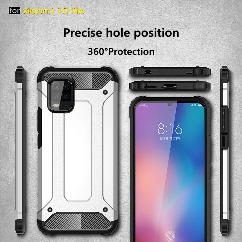 for xiaomi mi 10t pro 5g case heavy hard pc armor rubber silicone case for mi 10 lite cover for xiaomi mi 10t pro 5g mi 10t 5g free global shipping