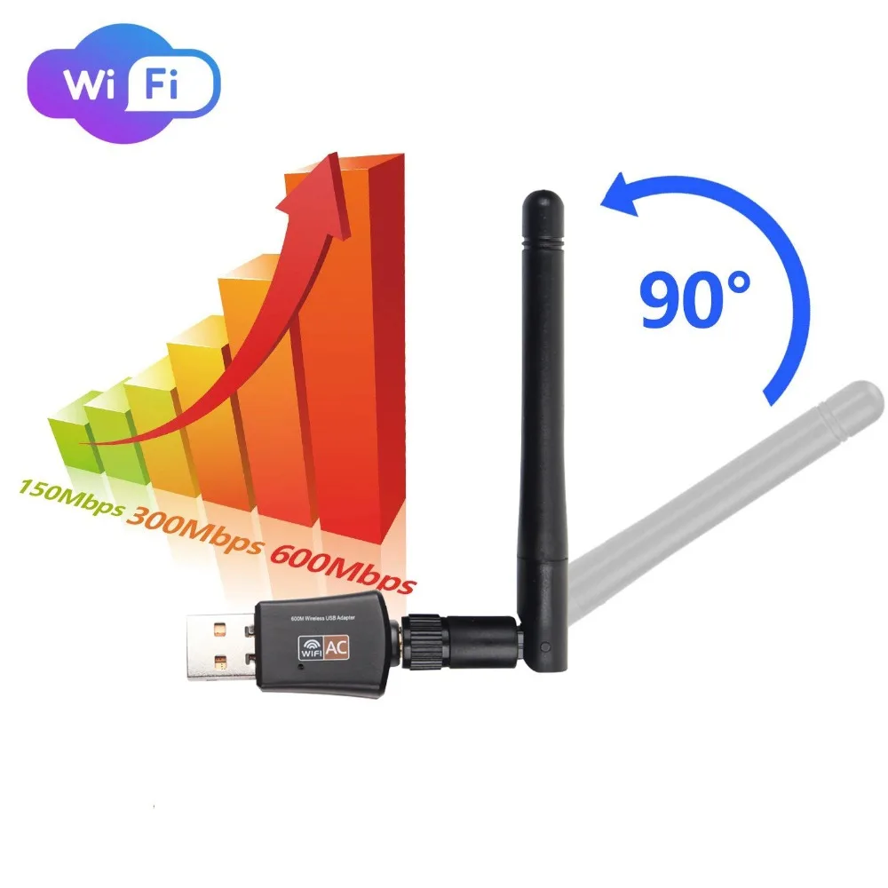 ZEXMTE 2,4 ГГц/Wi-Fi 5 ГГц канал USB Беспроводной адаптер Dual Band Поддержка Win8/7/10/Vista/XP сети Wi-Fi адаптер с USB и антенны