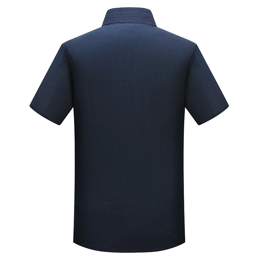 Традиционная китайская одежда для мужчин летняя блуза с коротким рукавом