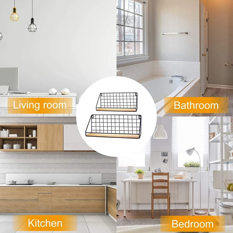 Стеллаж настенный с 2 полками стеллажи деревянные настенные проволокой в