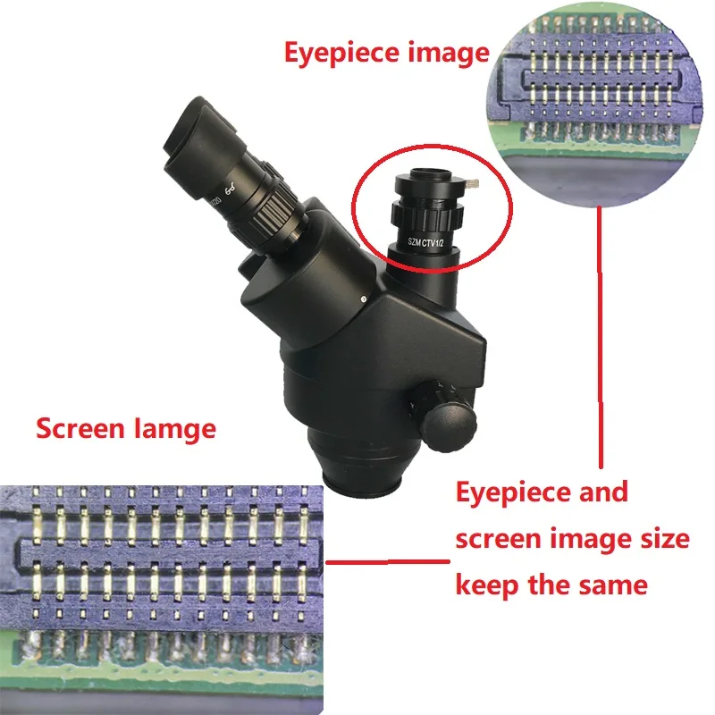 Промышленный микроскоп 30 Мп HDMI камера 3.5X-45X Тринокулярный Стерео 2.0X