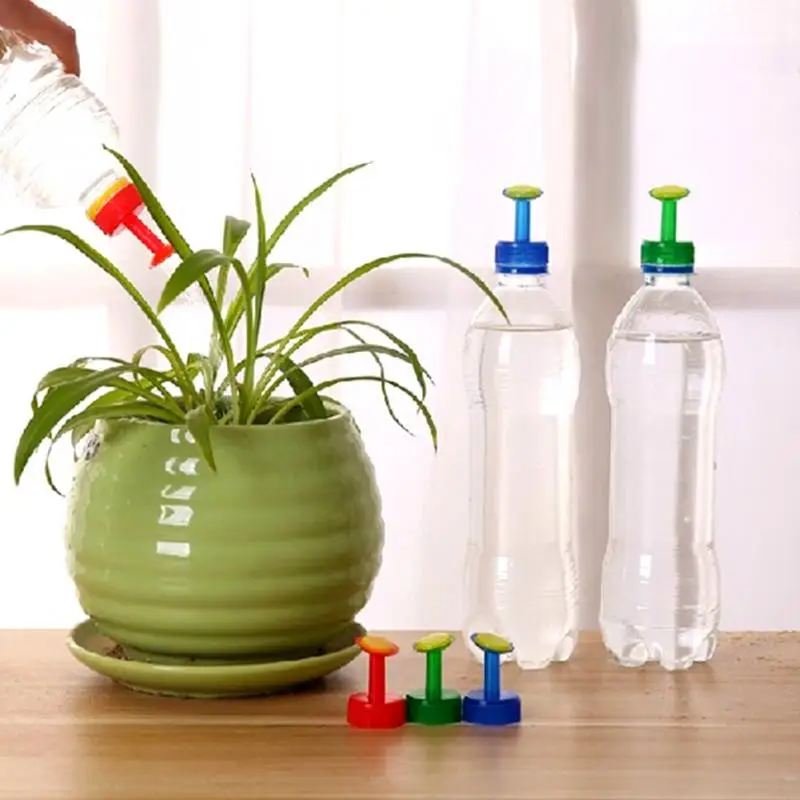 

Gardening Plant Watering Attachment Spray-head Soft Drink Bottle Water Can Top Waterers Mini Seedling Irrigation Watering Tools