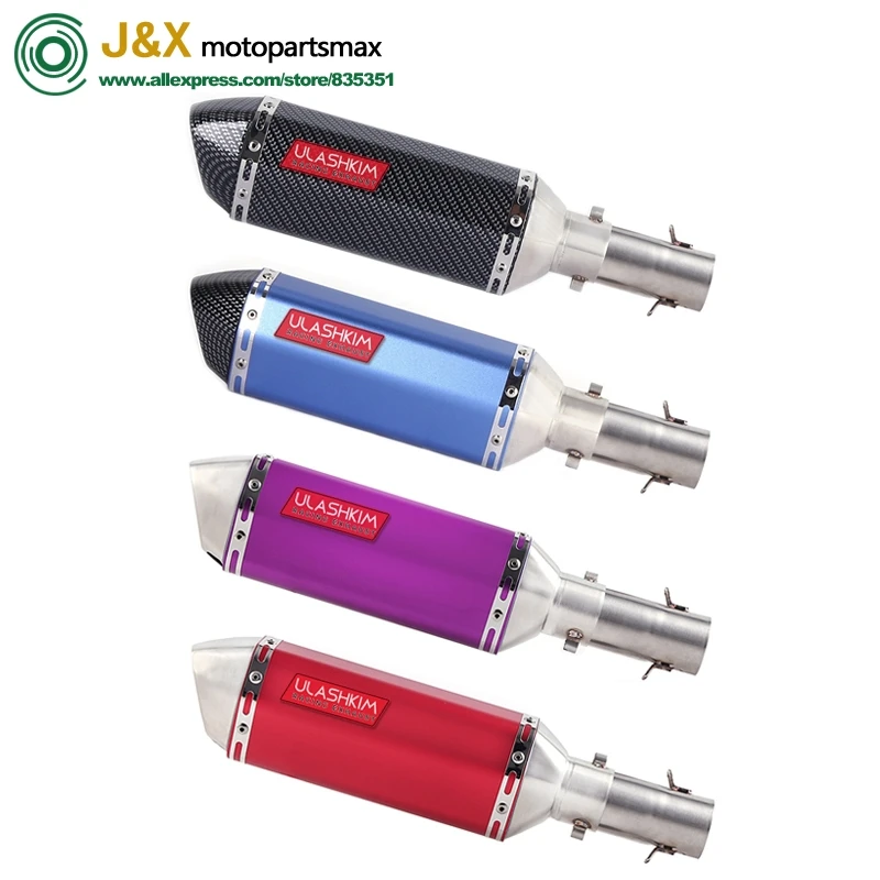 

Motorcycle Full system Exhaust Muffler Escape Slip On For Yamaha R6 YZF-R6 2006-2014 Middle Link Pipe With DB-KILLER