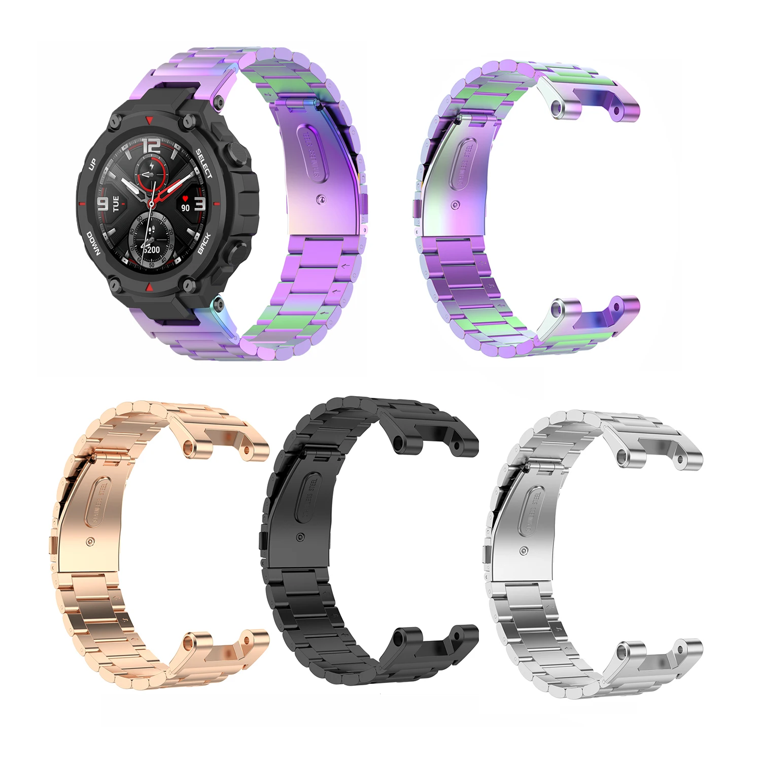 

Ремешок из нержавеющей стали для смарт-часов Xiaomi Huami Amazfit Ares a1932