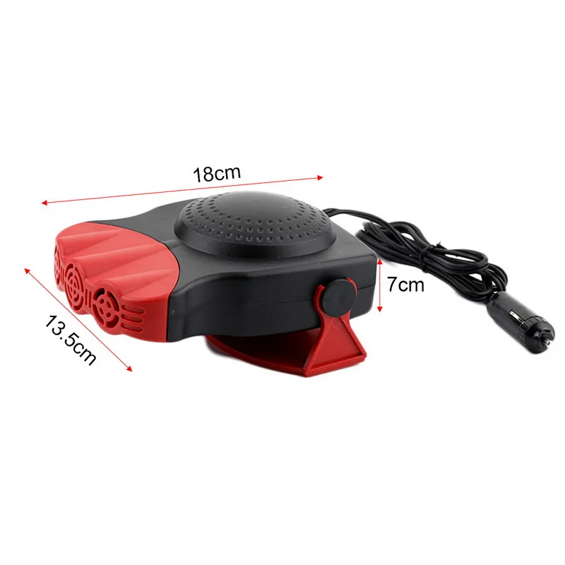12V 150W 2 In 1 Car Heater Heating Fan 3 Air Outlet Windscreen Window Demister Defroster Winter Auto Fans With Cigarette Lighter |