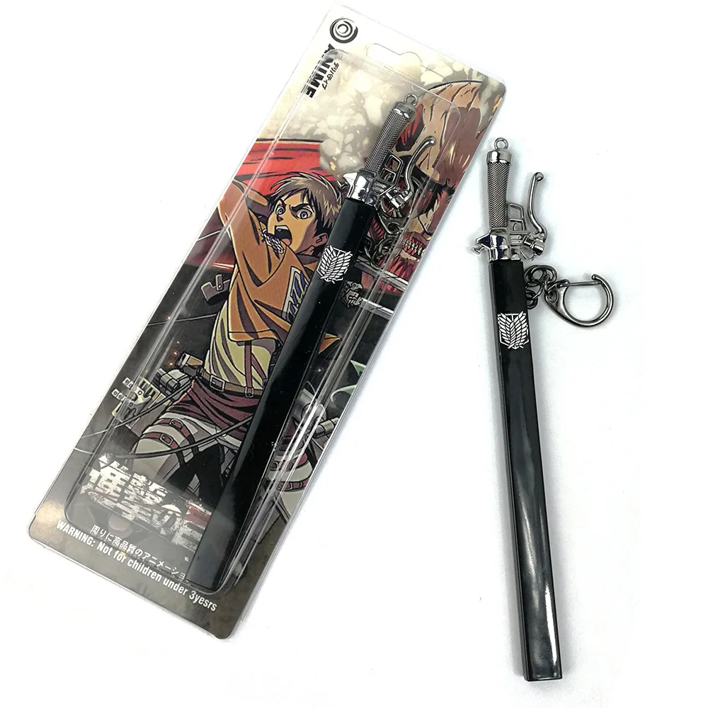 Обувь для косплея по аниме атака на Титанов брелок в виде меча (Shingeki no Kyojin) игрушка