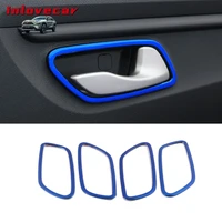 for kia rio 4 x line inner door pull cover interior bowl circle car styling interior mouldings stainless accessories part 2017