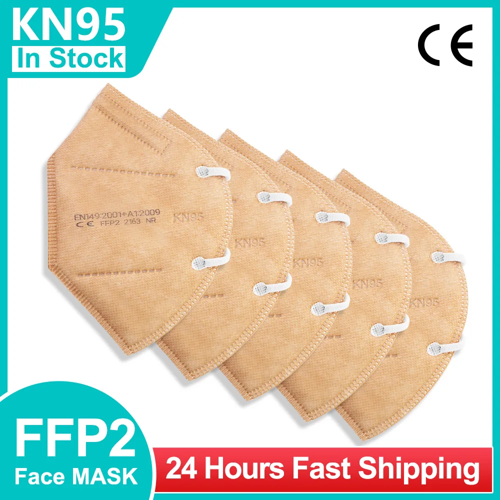 Mascarilla FFP2 KN95 маска 95% фильтрации лица Маска Анти PM2.5 Пыли Защитные маски со ртом для