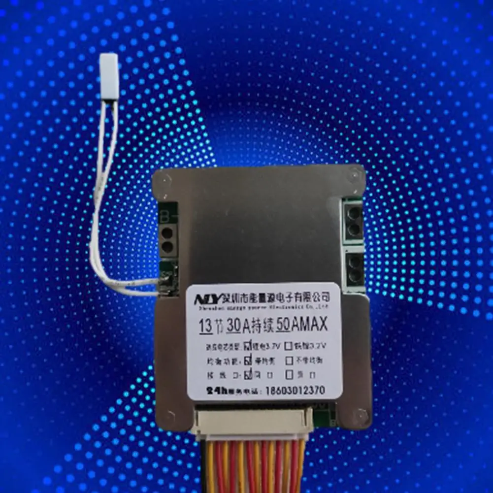 Блок литий-ионных батарей 13S 48 в 40 А 18650 защитная плата BMS PCB эквалайзер прочная