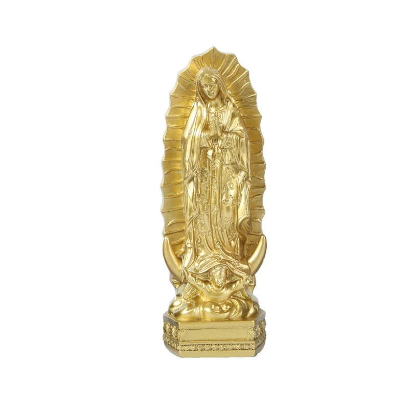 

Catholic Virgin Mary Statue Figure Handmade Figurine Religious Gift Xmas Desktop Home Decorative Ornaments