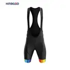 Летние Новые мужские черные велосипедные нагрудники HIRBGOD, шорты разных цветов, полиэстер, гелевые подушечки, велосипедные трусы для езды на велосипеде, для длительной езды