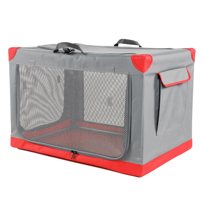 M4Pet складной Pet мягкий ящик питомник для собаки и котенка для внутреннего и наружного использования портативный и дышащий питомник для кемпинга путешествия - Цвет: Energetic Red