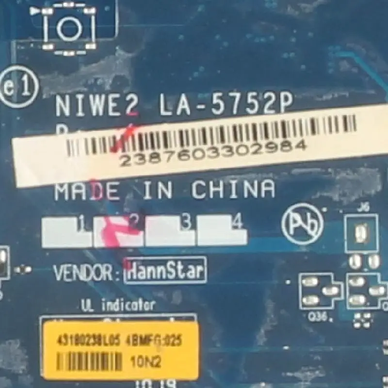 Материнская плата NIWE2 для ноутбука Lenovo Ideapad G560 Z560 HM55 материнская 11S69034710ZZ