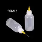 Пластиковая бутылка для дозирования 50 мл с иглой для шприца, многофункциональная бутылка для краски на спиртовой основе, для самостоятельного изготовления моделей
