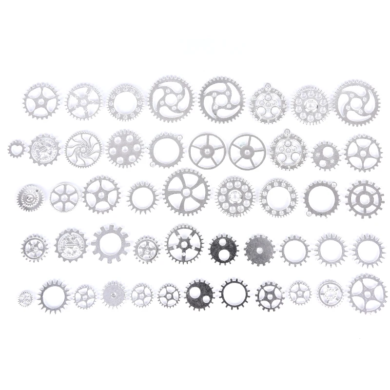 100 грамм (Approx70Pcs) смешанные металлические шестерни подвески колеса античная