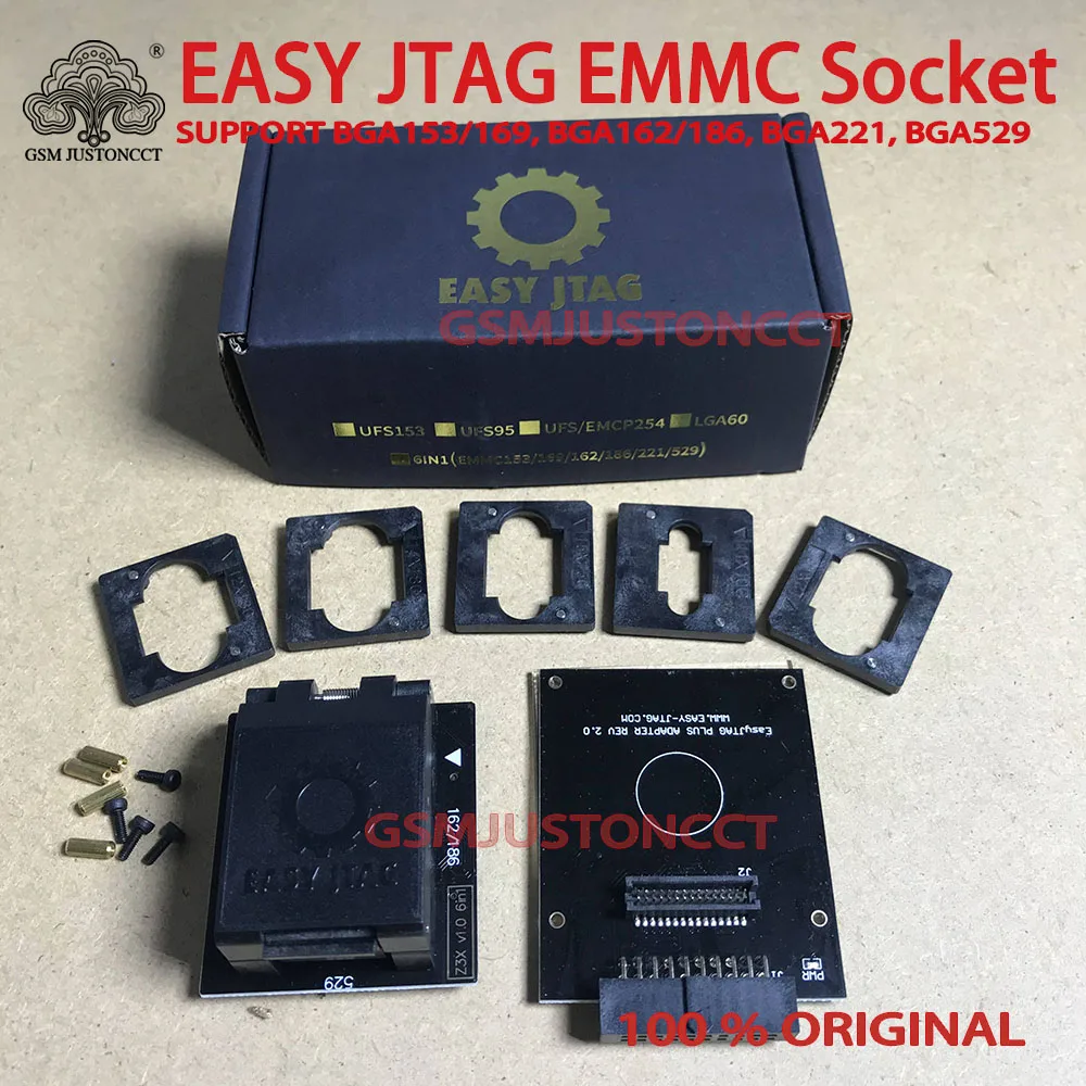 Новая версия 2022 года полный комплект стандартная коробка Easy-Jtag plus + розетка EMMC |