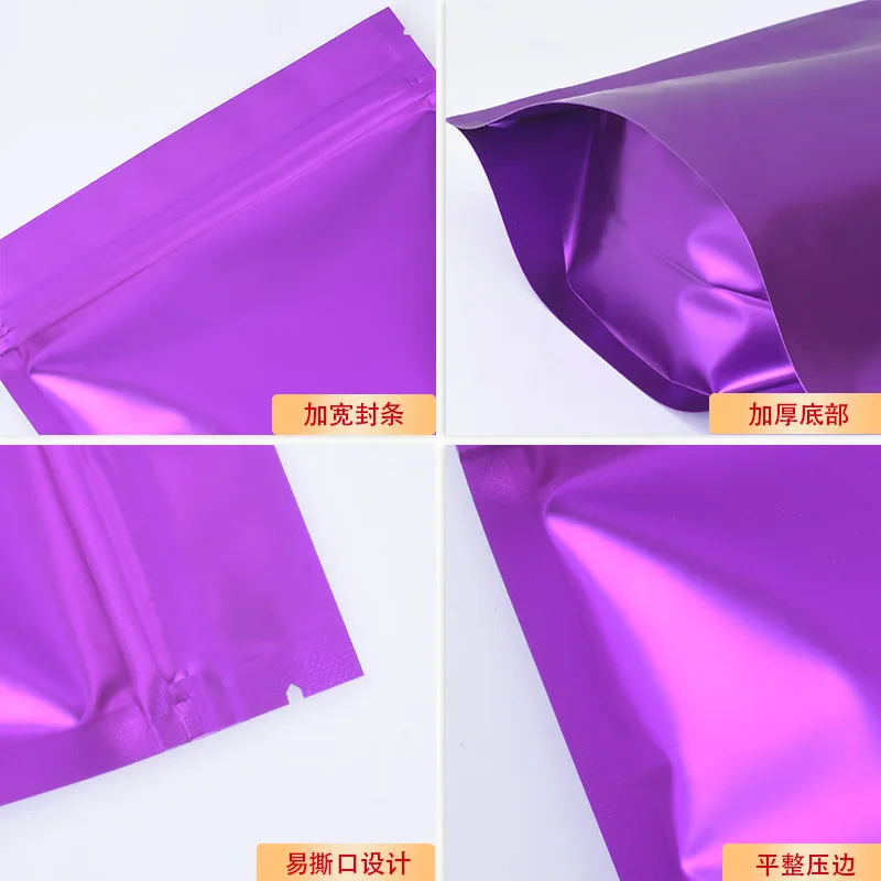 

1000pcs/lot Colorful Stand up Matt Aluminum Foil Ziplock Bag Colorful Doypack Coffee Tea Packaging Bag Eco-friendly Gift bag