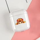 Прозрачный чехол Kyoujurou Rengoku Peeker рассекающий демонов чехол для Apple Airpods 3 2 1 Наушники Bluetooth беспроводной Чехол для Airpods Pro Coque
