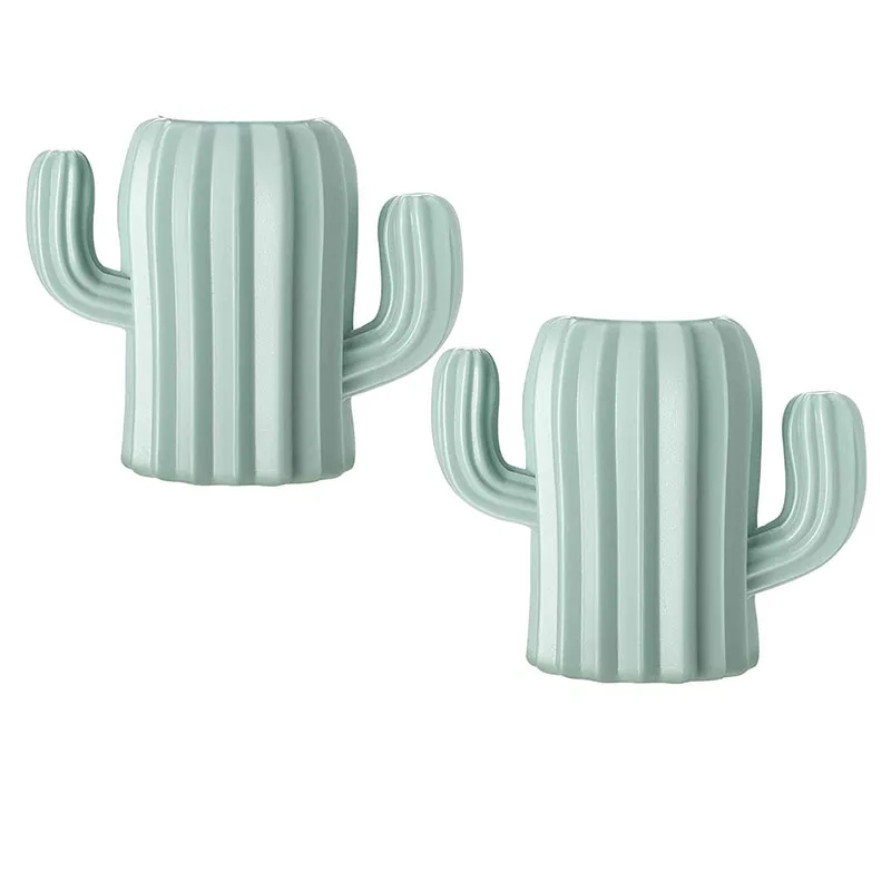 

2 Pcs Cactus Pen Holder, Desktop Supplies for Student Storage Box