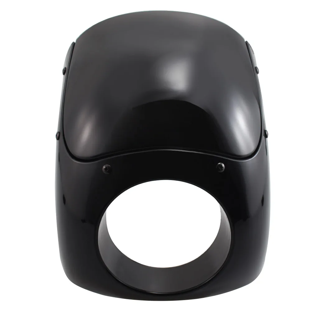 

Motorcycle Black Headlight Fairing Cover headlight Windshield deflector For Harley FXR XL FXD with 35mm-49mm Forks