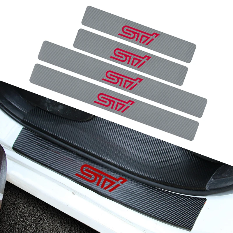 4 шт./компл. двери автомобиля антифрикционным материалом из углеродного волокна