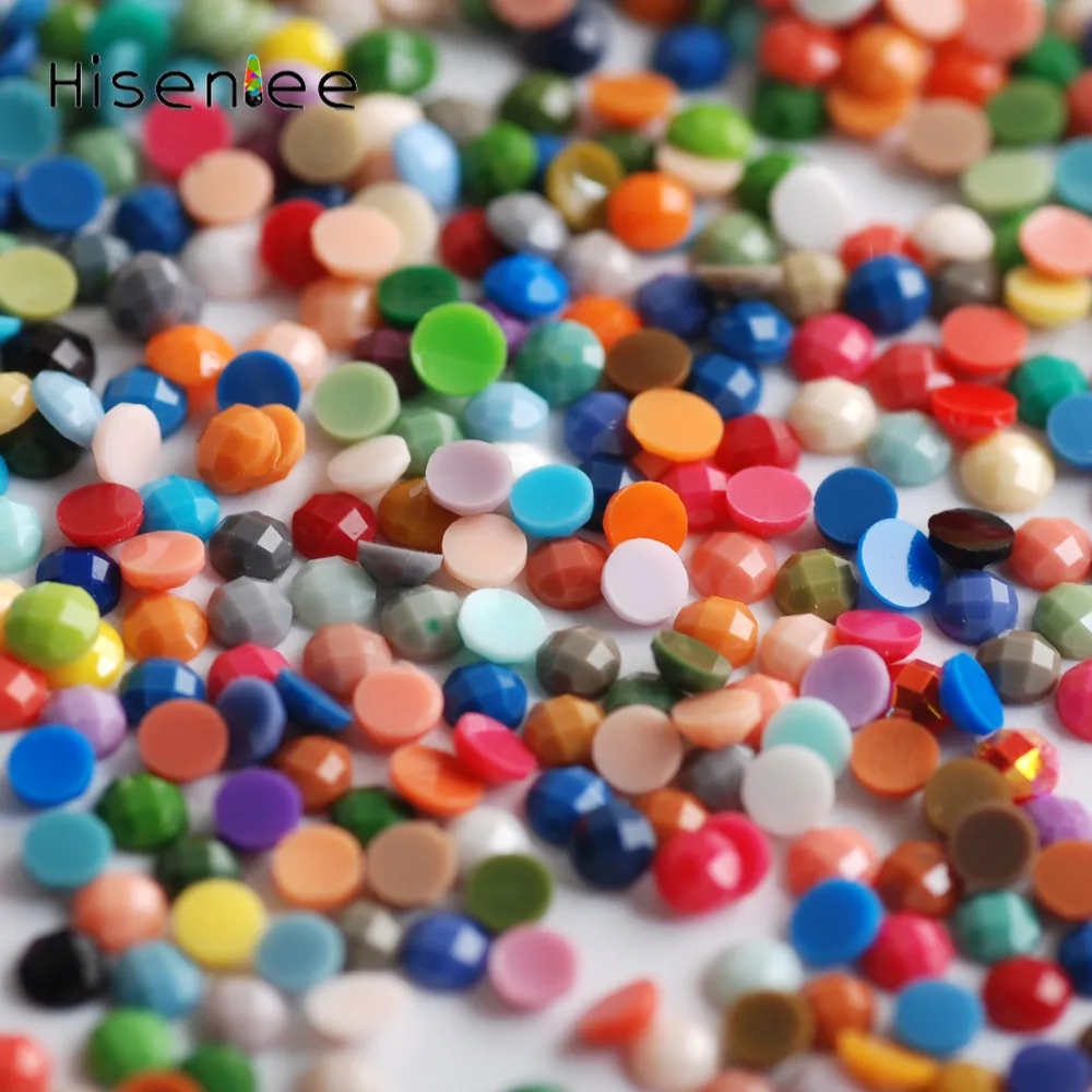 5000 шт. смешанных цветов акриловые плоские круглые Черепаховые лица классические