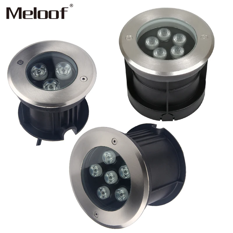 Водонепроницаемый светодиодный подземный светильник IP68 3 Вт 5 85 265 в|Светодиодные