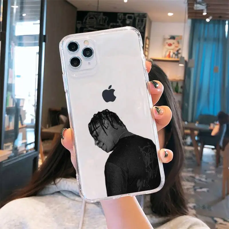 

Travis Scott Phone Case Transparent for iPhone 6 7 8 11 12 s mini pro X XS XR MAX Plus cover funda shell