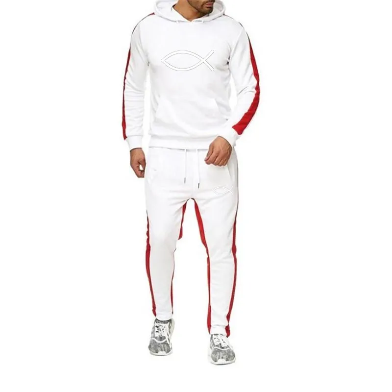 

Sports Fitness Men Women Set Hoodies+Pants 2 Pieces Sets Autumn Winter Hooded Tracksuit Male Sportswear Gym Sudadera Hombre