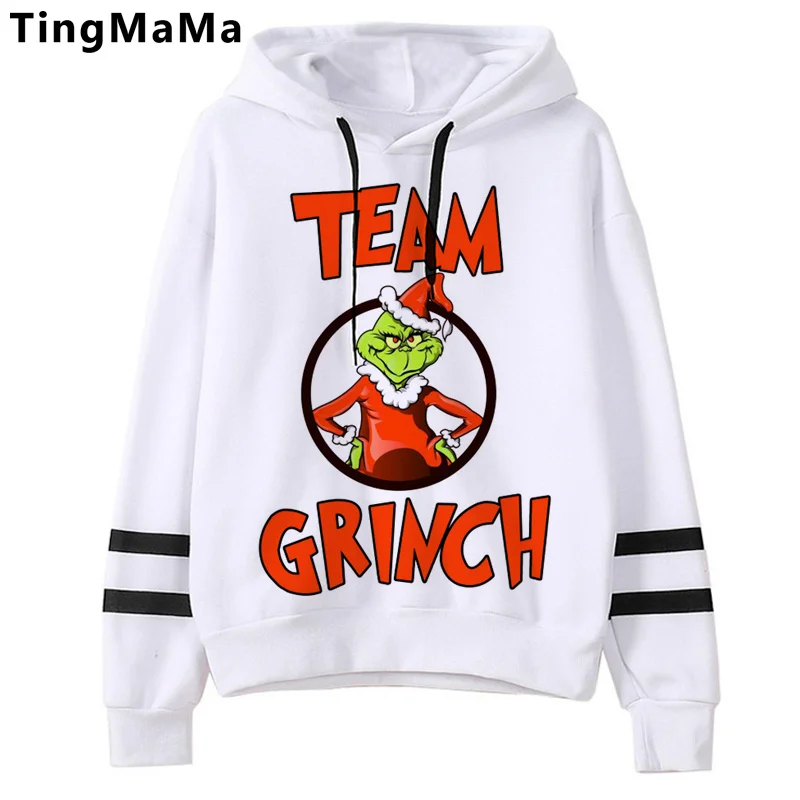 

Рождественские толстовки Grinch, женская одежда с принтом в Корейском стиле