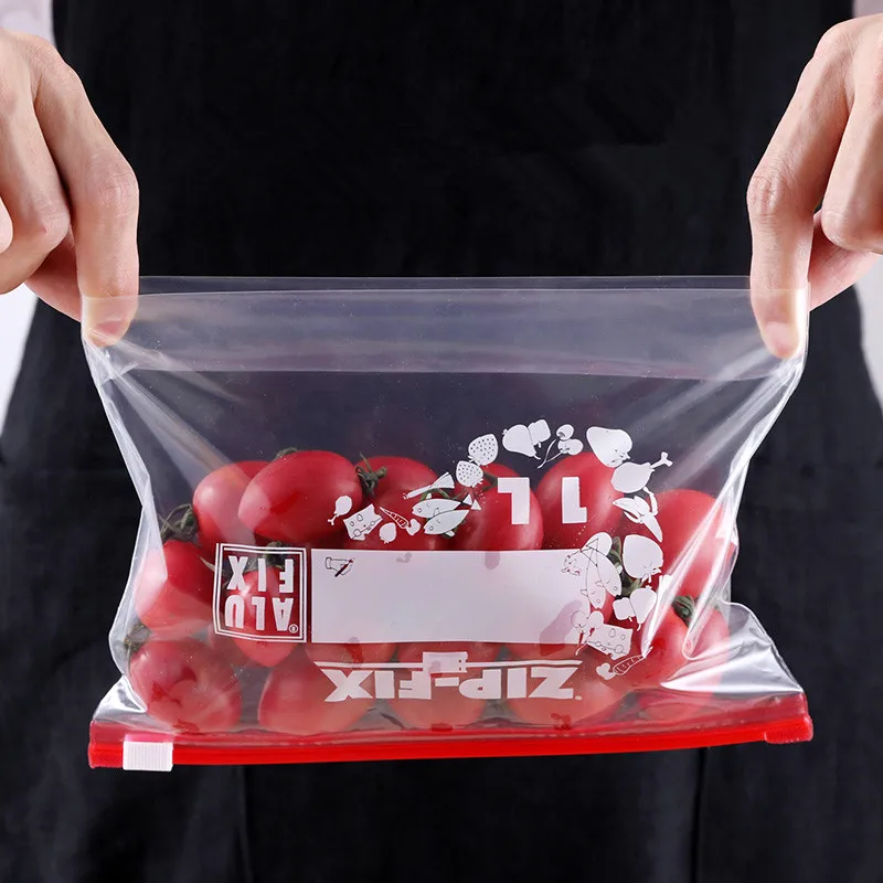 

Food Storage Bag Reusable Zip Shut Bag Vacuum Sealed Bag Food Containers Kitchen Organizer Accessories BPA Free 7/10pcs