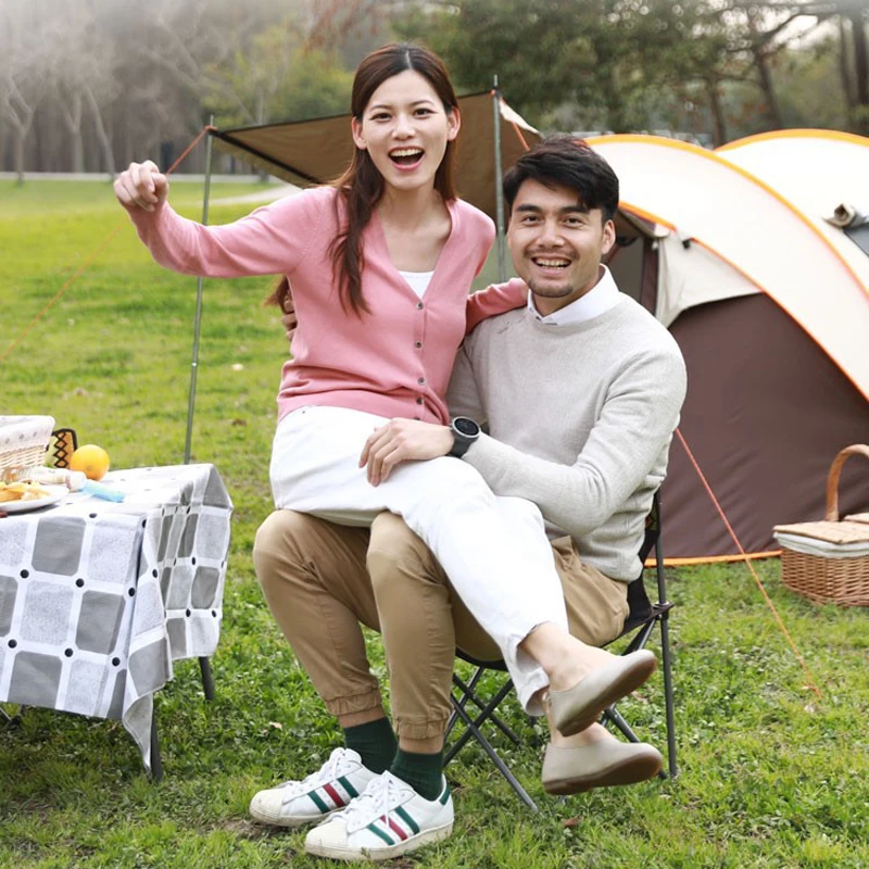 Стул складной портативный Сверхлегкий для путешествий кемпинга пляжа пешего