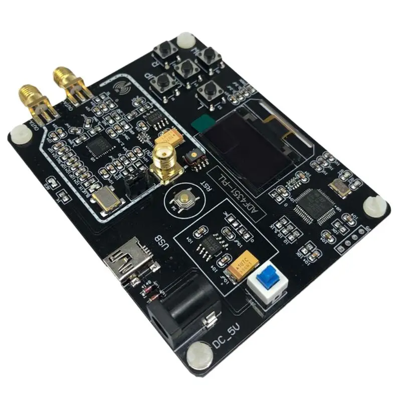 

35M-4,4G RF генератор сигналов ADF4351 Частота развертки OLED дисплей модуль Плата с USB кабелем