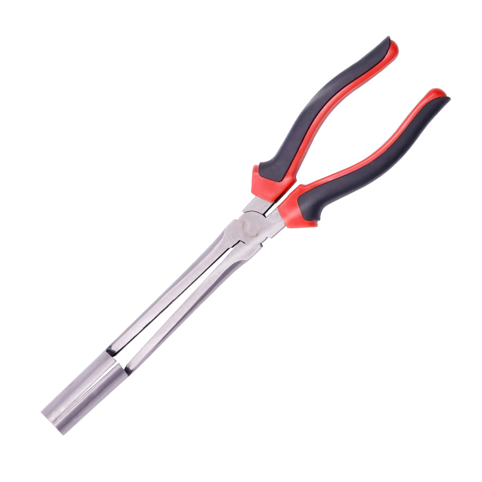 

Cylinder Type Automobile High Voltage Wire Pliers High Hardness Anti-slip Pliers Rounded Nose Tip High-voltage Wire Pliers
