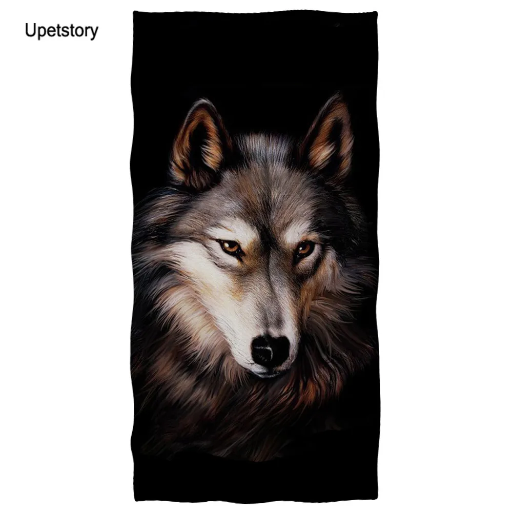 

Upetstory 3D волк микрофибра пляжное Полотенца быстрая сушка легкий Абсорбент супер легкий и мягкий, подходит для путешествий и занятий спортом ...