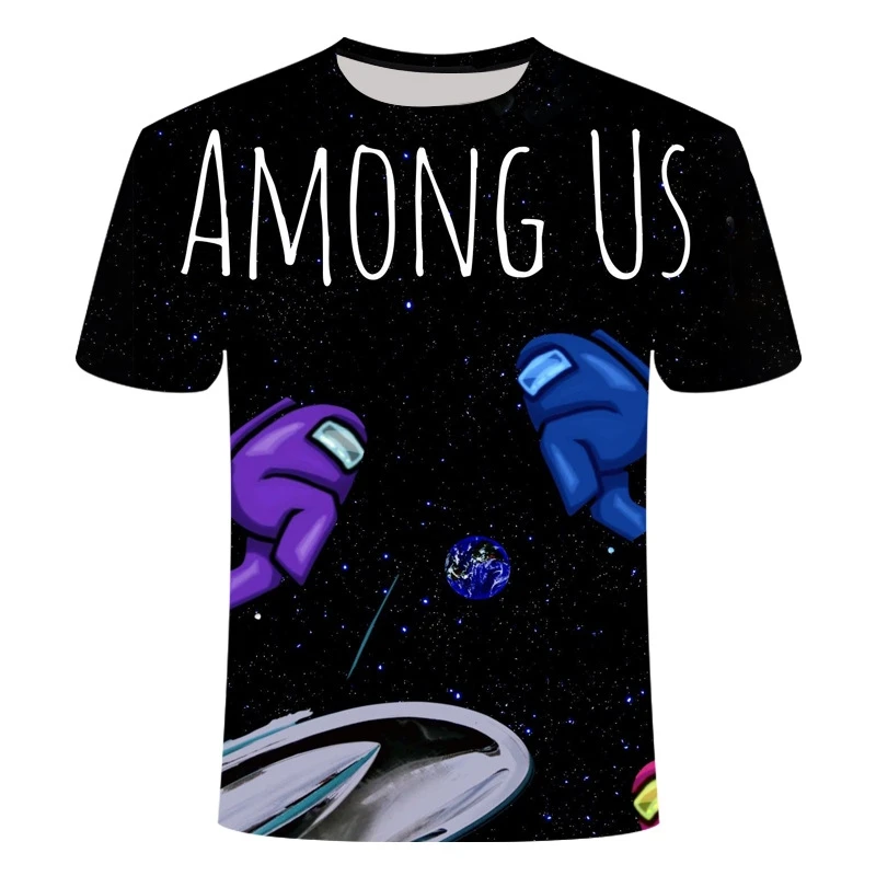 

Summer game Among Us 3D Cartoon amongus T Shirt Men Women Tees Short Sleeve Casual T Shirt Print New Fashion Men clothing Tops