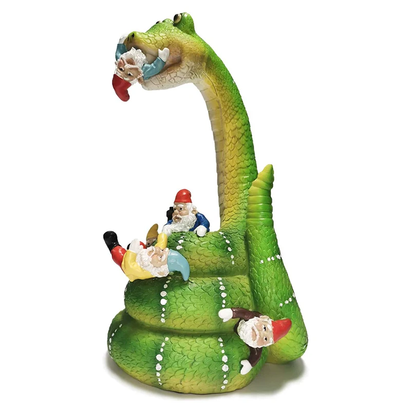 

Statue D'accessoires De Dcoration De Jardin Garden Gnome Snake Statues Yard Art Resin Figurine Decorations Outdoor Garden Decor