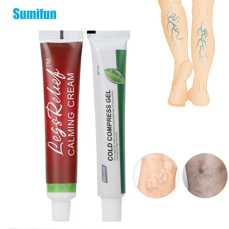 

2Types New Varicose Veins Cream For Treat Vasculitis Phlebitis Ointment Thigh Spider Removal Pain Relief Herbal Medical Plaster