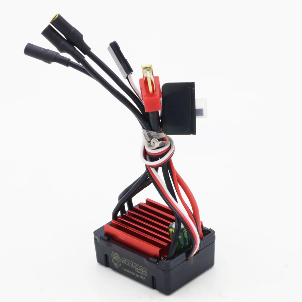 Водонепроницаемый 25A 35A 45A 60A 80A 120A 150A ESC бесщеточный, Скорость контроллер для 1/8 1/10 1/12 1/20 RC автомобиль