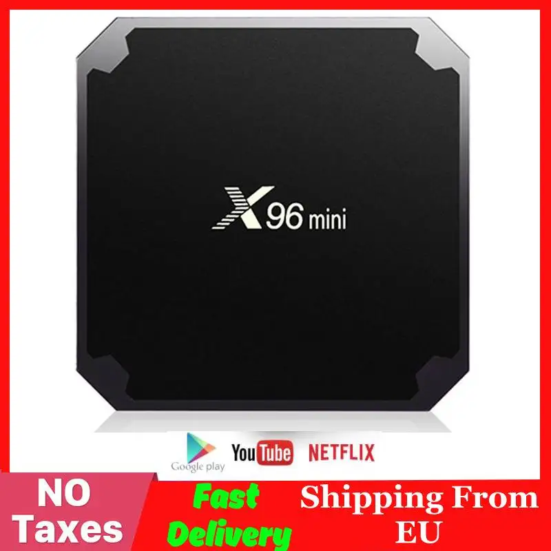 X96 Мини Смарт Android ТВ коробка Amlogic S905W Четырехъядерный 4K медиаплеер 2,4 ГГц WiFi 2 ГБ 16 ГБ 1 г/8 г X96mini Android 7,1 телеприставка