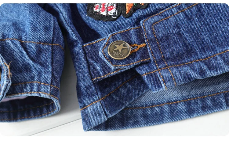 2020 джинсовые куртки с вышивкой для мальчиков детское синее пальто школьная От 1