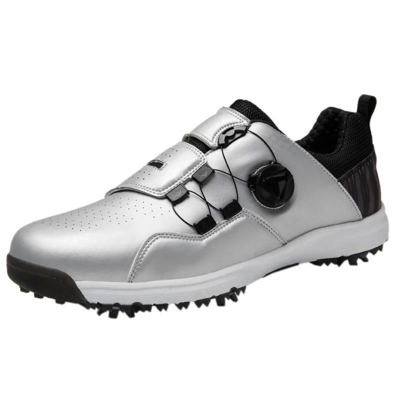 2021 Newest Golf Shoes for Men Winter High Quality Outdoor Breathable Waterproof Non-slip Quick Lacing Golf Shoes