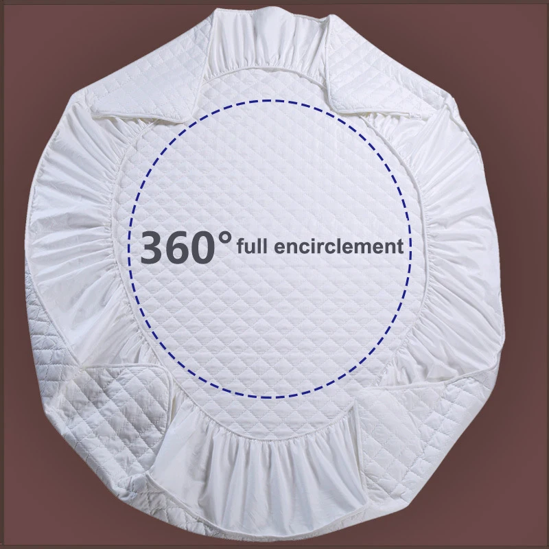 OLOEY-зима 100% хлопок простыня наматрасник четыре уголка с эластичной лентой