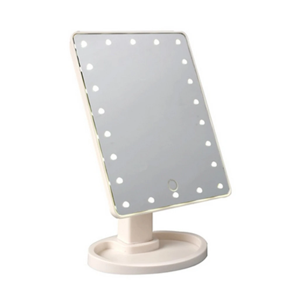 Светодиодный 22 светильник зеркало для макияжа сенсорный экран настольный макияж