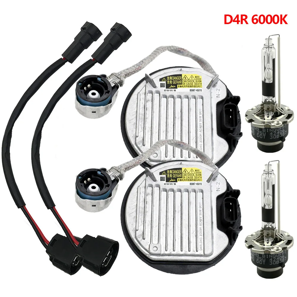 

Балластная лампа, 2 шт., компьютерное управление освещением + провод + D4R HID Blub 85967-08020, 85967-75020, 85967-22080, 85967-45010, 81107-75020, 81107-60F10